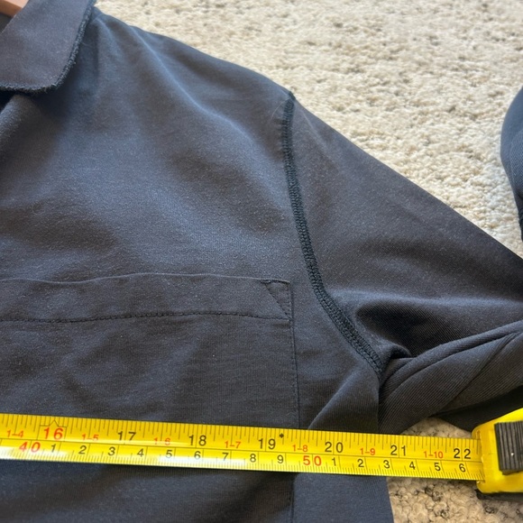 Our Legacy EUC men’s size 46 (oversized S) dark navy deconstructed Shirt /Jacket - Picture 8 of 14